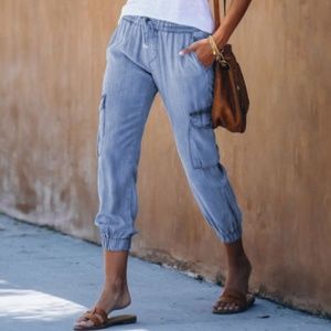 Lightweight Blue Denim Joggers